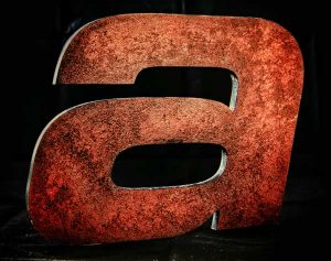 letras corporeas vintage